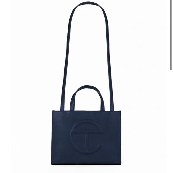 Medium Navy Telfar Bag - Picture 4 of 5
